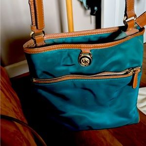 Michael Kors teal crossbody